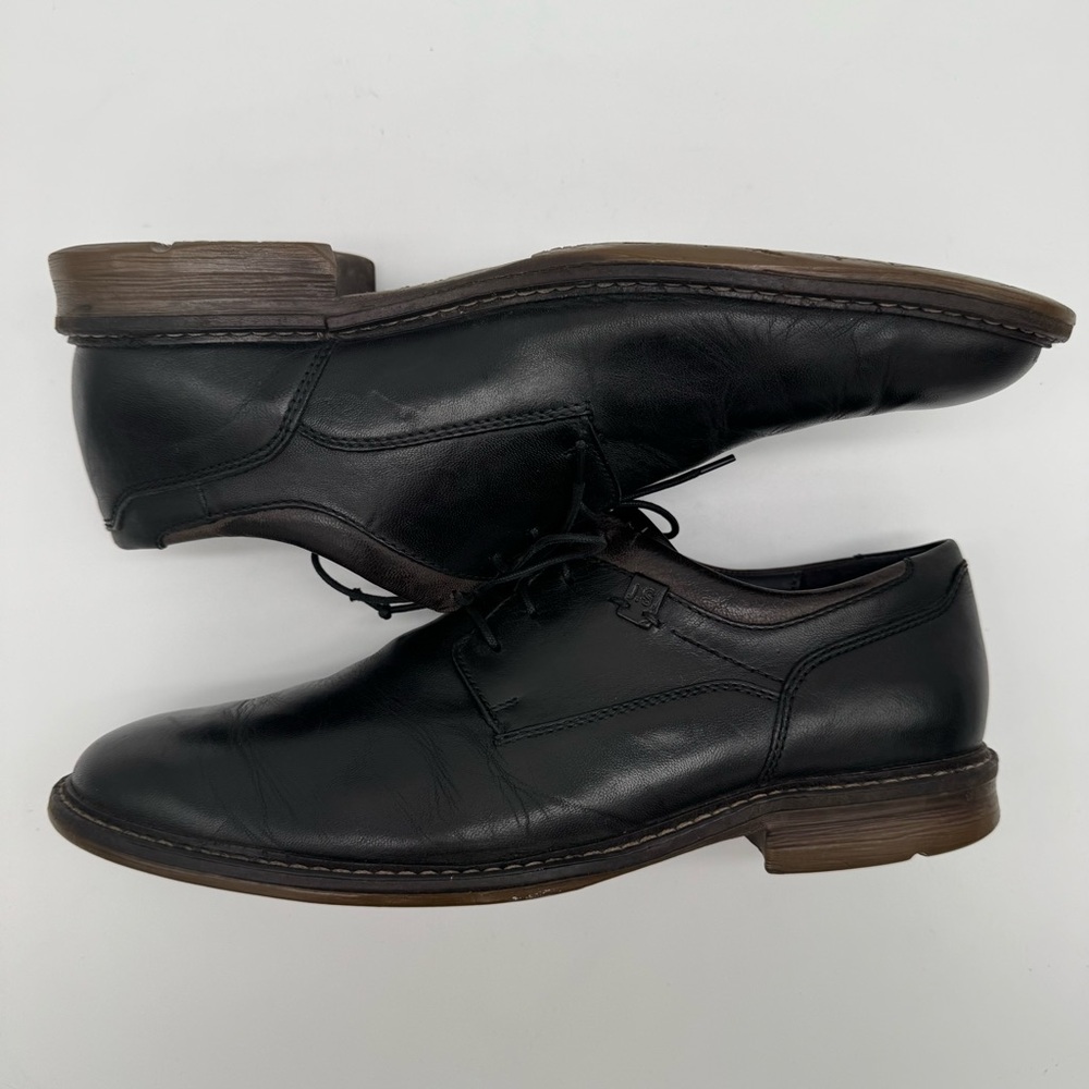 Josef Seibel Earl Black Leather Oxford Size 45/11-11.5 - Picture 8 of 15